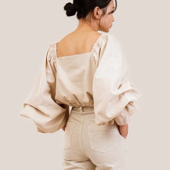 3234u Matching Set - Linen/Cotton Set (top+pants) - Picture 3 of 15